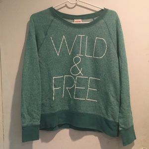 NWOT Wild And Free Teal Soft Long Sleeve Shirt